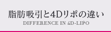 脂肪吸引と4Dリポの違い